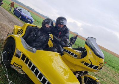 Yamaha Gespann Heiner Rist mit Tochter Yvonne